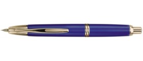Pilot Capless Fountain Pen, Blue with Gold Accents