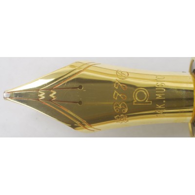 Platinum 3776 Century Music Fountain Pen, Black with Gold Plated Trim