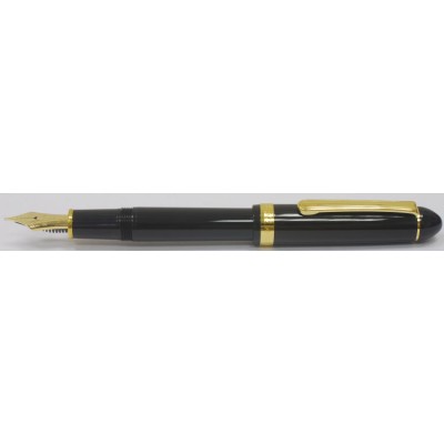 Platinum 3776 Century Slip & Seal Fountain Pen, Black with Gold Plated Trim