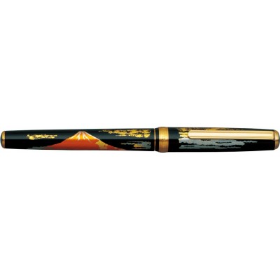 Platinum Vicoh Kanazawa-Haku Fountain Pen, Red Mount Fuji