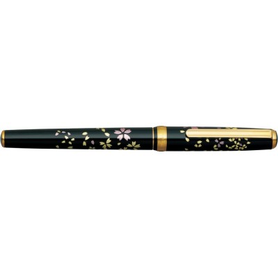 Platinum Vicoh Kanazawa-Haku Fountain Pen, Swirling Petals of Cherry