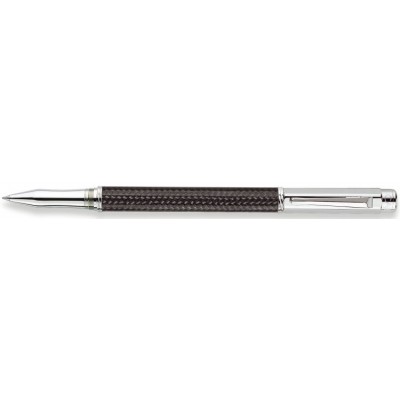 Caran d'Ache Varius Rollerball, Carbon 3000, Silver Plated/Rhodium Coated, Carbon Fibre