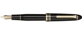 Sailor 1911 Classic Naginata Togi Fountain Pen, Black with Gold Accents
