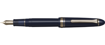 Sailor 1911L Casual Basis Fountain Pen, Blue with Gold Accents Sailor 1911L Casual Basis Fountain Pen, Blue with Gold Accents