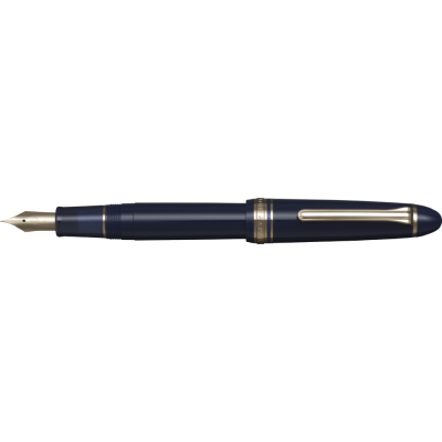 Sailor 1911L Casual Basis Fountain Pen, Blue with Gold Accents