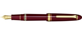 Sailor 1911 Classic REALO Piston Filled Fountain Pen, Maroon with Gold Accents
