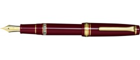 Sailor Professional Gear REALO Piston Filled Fountain Pen, Maroon with Gold Accents