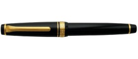 Sailor Professional Gear Slim (Sapporo) Fountain Pen, Black with Gold Accents