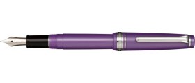 Sailor Professional Gear Slim (Sapporo) Fountain Pen, Metallic Violet with Silver Accents
