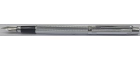 Scrikss 722 Wave Fountain Pen, Chrome Plated Trim