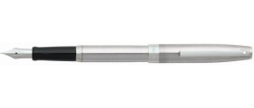 Sheaffer Sagaris 9472 Fountain Pen, Brushed Chrome with Chrome Plate Trim