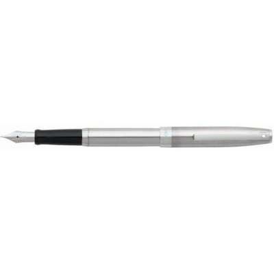 Sheaffer Sagaris 9472 Fountain Pen and Ballpoint Set, Brushed Chrome with Chrome Plate Trim