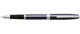 Sheaffer Sagaris 9478 Fountain Pen and Ballpoint Set, Metallic Blue with Chrome Plate Trim