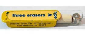 AC625 Sheaffer Type A 6mm Erasers, Per Pack of 3