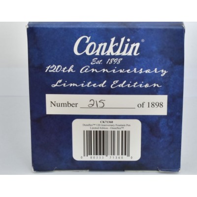 CO039 Conklin Duraflex 120th Limited Edition, boxed.  (Duraflex)