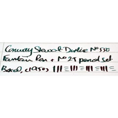 CS1129 Conway Stewart Dinkie No. 550 Fountain Pen and No. 25 Pencil Set, boxed (Soft Broad Stub)