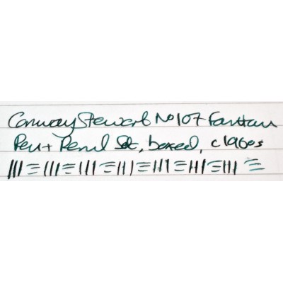 CS1136 Conway Stewart No. 107 Fountain Pen and Pencil Set, boxed.  (Soft Fine)