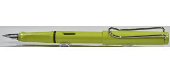 LM114 Lamy Safari Fountain Pen, Neon Green Special Edition. (1.1mm Stub Italic) LM114 Lamy Safari Fountain Pen, Neon Green Special Edition. (1.1mm Stub Italic)