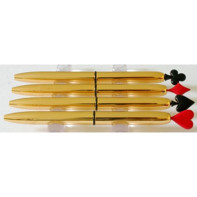 MS669 Set of 4 Orchid Bridge Pens, boxed.