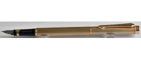 MS869 Pen Quest Fluted Gold Plate Fountain Pen (Medium)