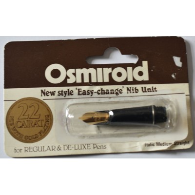 OS077Osmiroid New Style Easy Change Nib Unit (Italic Medium Straight)
