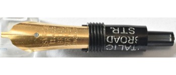 OS079 Osmiroid Interchangeable Nib Unit, Broad Italic Straight. OS079 Osmiroid Interchangeable Nib Unit, Broad Italic Straight.