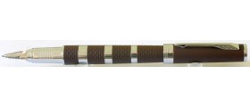 PA2975 Parker Ingenuity Light Brown Rubber and Chrome Trim