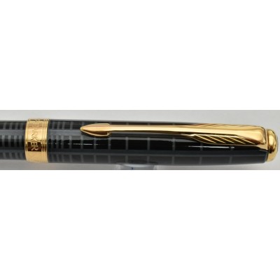 PA3189 Parker Sonnet Dark Grey Lacquer Fountain Pen and Ballpoint Set, boxed.  (Fine)