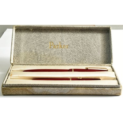 PA3699 Parker Duofold Junior Fountain Pen And No. 3 Pencil Set, boxed (Medium).