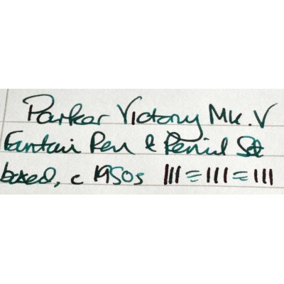 PA3699 Parker Duofold Junior Fountain Pen And No. 3 Pencil Set, boxed (Medium).