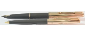 PA3718 Parker 61 Custom Fountain Pen and Pencil Set, boxed. (Broad Oblique)