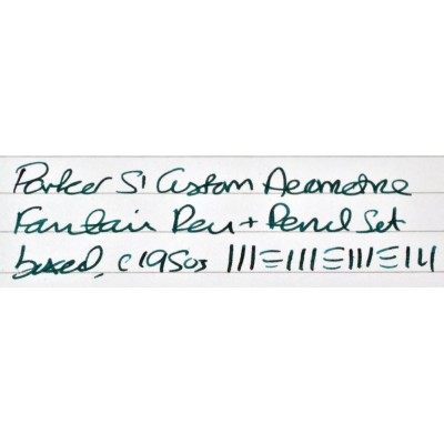 PA3772 Parker 51 Custom Aerometric Fountain Pen and Pencil Set, boxed. (Medium)