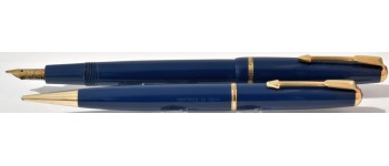 PA3774 Parker Slimfold Fountain Pen and Pencil Set, boxed.  (Stub)