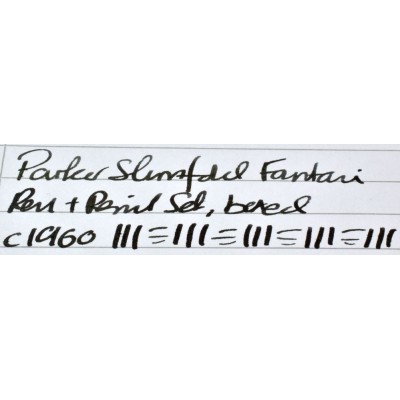 PA3774 Parker Slimfold Fountain Pen and Pencil Set, boxed.  (Stub)