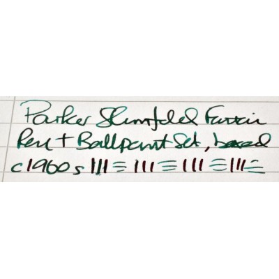 PA3798 Parker Slimfold Fountain Pen and Ballpoint Set, boxed.  (Medium)