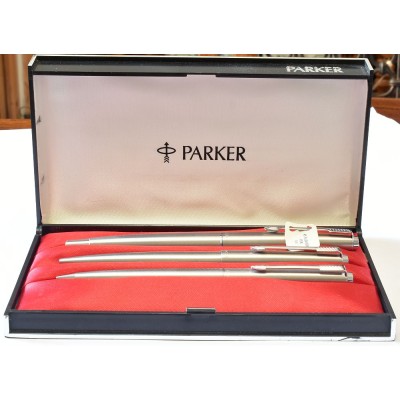 PA3860 Parker 45 Flighter Threesome, boxed. (Fine)