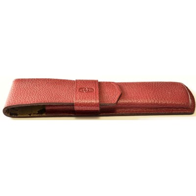 PA3868 Parker Red Leather Pen Case for 2 Pens