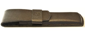 PA3869 Parker Black Leather Pen Case for 2 Pens