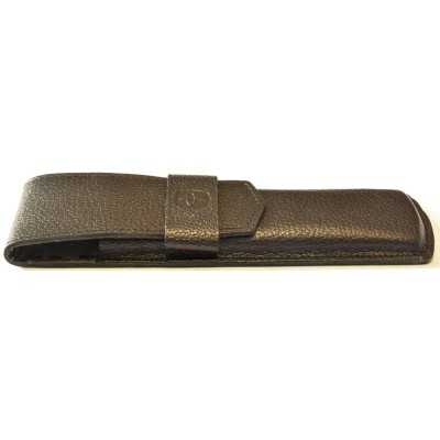 PA3869 Parker Black Leather Pen Case for 2 Pens