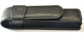 PE141Pelikan Black Leather Pen Case for 2 Pens