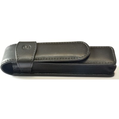 PE141Pelikan Black Leather Pen Case for 2 Pens