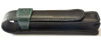 PE143 Pelikan Green/Black Leather Pen Case for 1 Pen PE143 Pelikan Green/Black Leather Pen Case for 1 Pen
