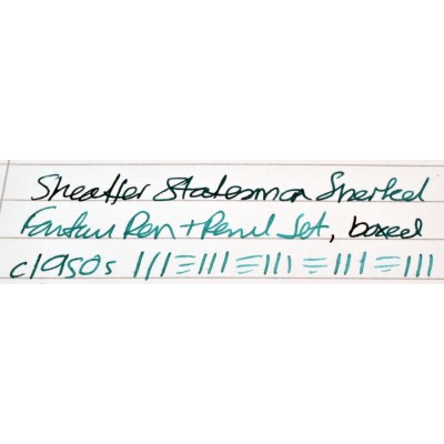 SH1907 Sheaffer Statesman Snorkel Fountain Pen and Pencil Set, boxed.  (Medium)
