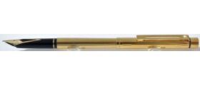 SH1923 Targa by Sheaffer No. 1005S Fluted Gold Plate.  (Broad)