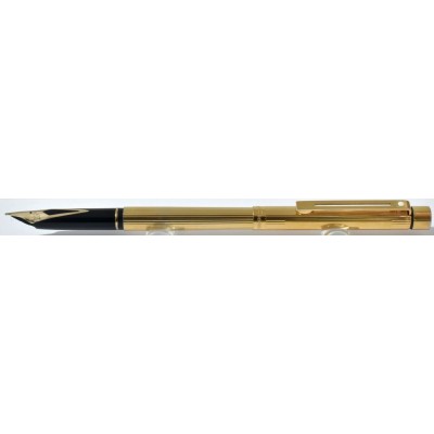 SH1923 Targa by Sheaffer No. 1005S Fluted Gold Plate.  (Broad)