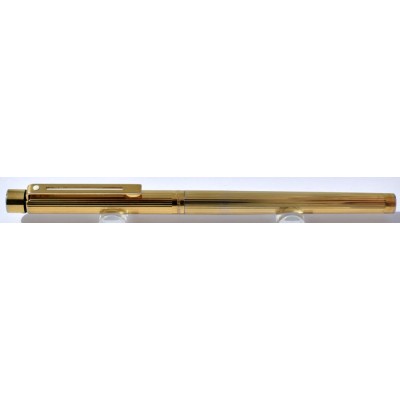 SH1923 Targa by Sheaffer No. 1005S Fluted Gold Plate.  (Broad)