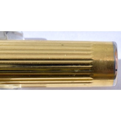SH1923 Targa by Sheaffer No. 1005S Fluted Gold Plate.  (Broad)
