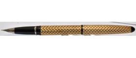 SH1943 Lady Sheaffer IV, Paisley Gold on Black.  (Medium)