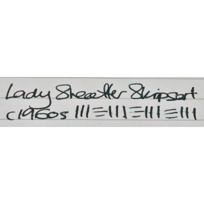 SH1943 Lady Sheaffer IV, Paisley Gold on Black.  (Medium)