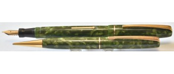 SW843 Blackbird Self-Filler Fountain pen and Fyne-Poynt pencil Set, boxed.  (Soft Extra Fine).